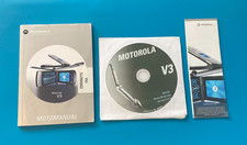 Genuine Motorola V3 RAZR Mobile Phone Original User Guide & Software Disc, Retro