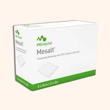 Molnlycke 285580 Mesalt Impregnated Wound Dressing 2" x 2" Box of 30 Exp. 04/26+