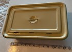 Vintage Enameled Refrigerator Box Yellow And Green Vented Top — photo 2