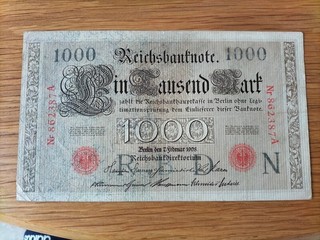 1000 Mark 1908 Ro.36 U Dr. N / A