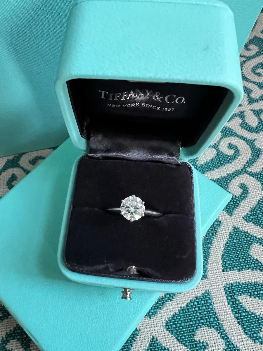 Tiffany & Co. Platinum Diamond Engagement Ring 7 Ring Engagement