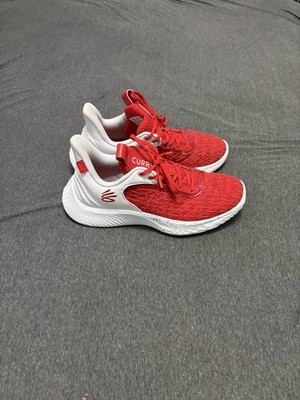 Under Armour Curry Flow 9 Team Red White Men's Basketball Shoes Size 9.5