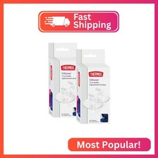 THERMOS FUNtainer 12 Ounce Insulated Kids Water Bottle Replacement Straws, 4 Str