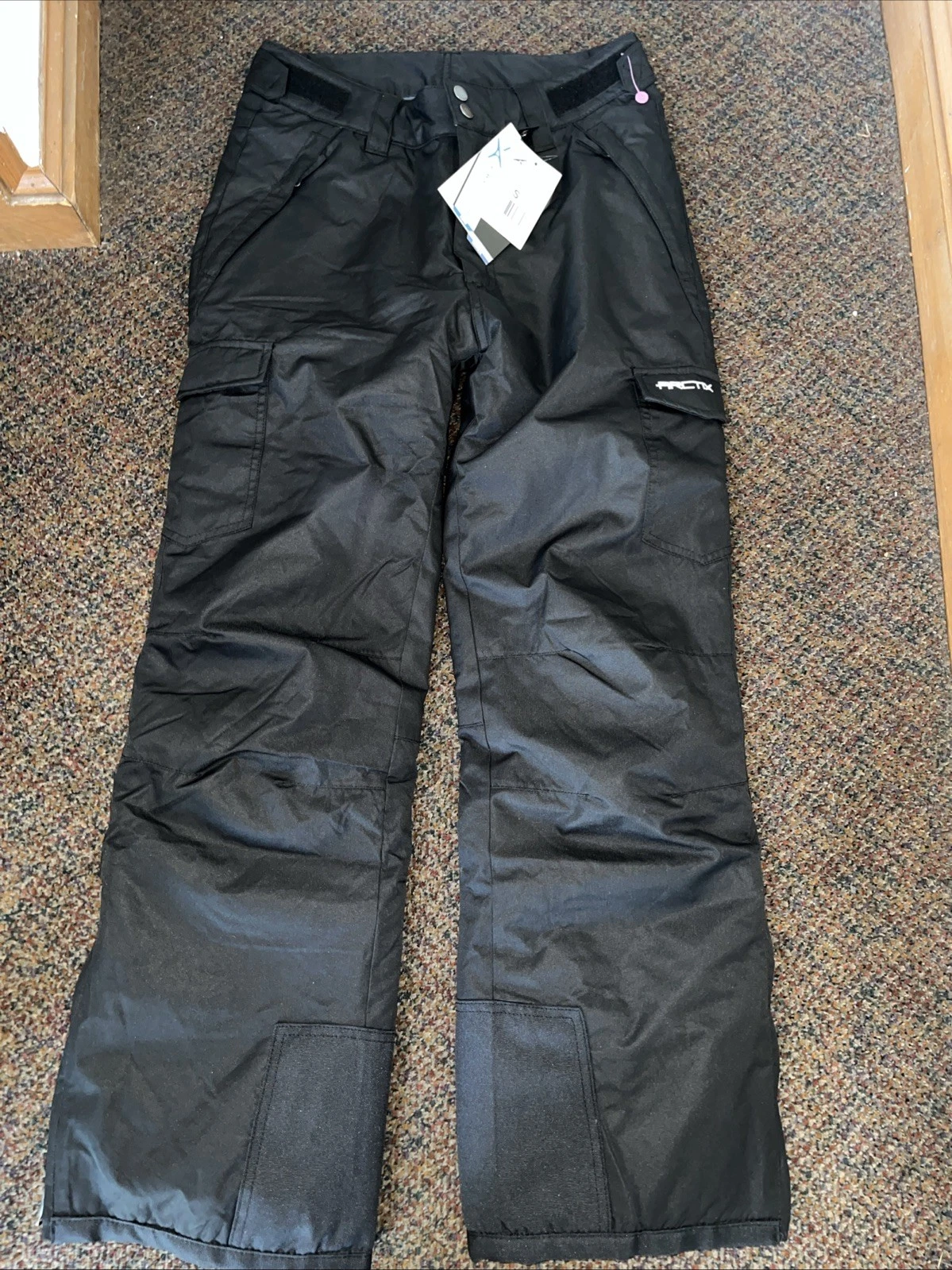 Arctix Mens Snowsports Cargo Pants S Black Insulated Water Resistant NWT(B14)
