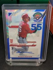 2025 Panini Prospect Edition Brady House RC #124 Blue Wave Prizm Auto /75 Nats
