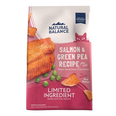 Limited Ingredient Adult Grain-Free Dry Cat Food, Salmon & Green Pea Recipe,