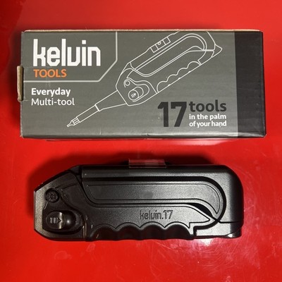 Kelvin Tools Kelvin 17 - The Everyday Multi-Tool with Flashlight (Black) New