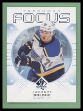 2024-25 SP Authentic Freshman Focus #FF-3 Zachary Bolduc St. Louis Blues