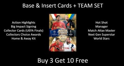 Topps Match Attax 101 2020/21 (2020/2021) - Base & Insert Cards + Team Set/Sets