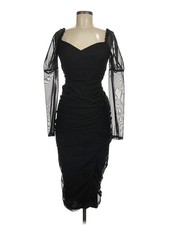 NWT Boohoo Women Black Cocktail Dress 6