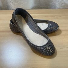 Coach Women's Ballet Flats Silver Metallic No Size.. See Measurements