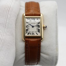 Cartier Tank 18K Yellow Gold Quartz Cream Dial Ladies Watch W1529856 2