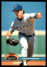 Kenny Rogers 1991 Stadium Club #258 Texas Rangers MLB READ FREE SHIP