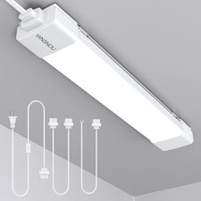 Led Tube Light Fixture With Plug 1.4ft 1800lm 5000k Utility Shop Light Link...