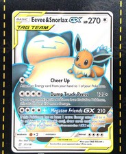 2019 POKEMON SUN & MOON TEAM UP #171 FULL ART/EEVEE & SNORLAX GX on eBay