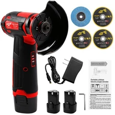 3 Inch 12V Lithium Electric Angle Grinder - Handheld Grinding Polishing Tool