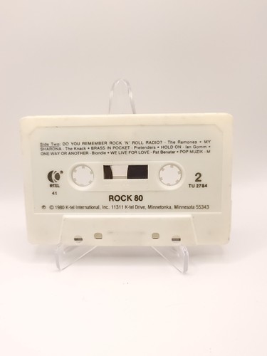 1980 Various Artists - Rock 80 Cassette Tape VG+ C10 - Picture 4 of 4