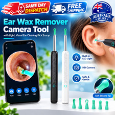 Wireless WiFi Ear Wax Remover Camera Otoscope Visual Ear Cleaner 6 LED Scoop Kit
