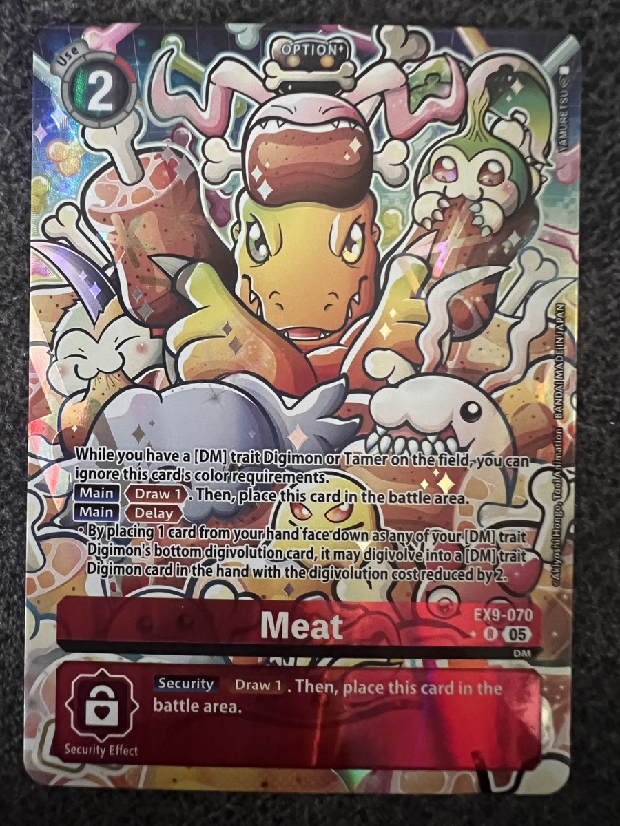 ポケモン アニメシリーズ EX-9 トレーディングカード Digimon Card Game Meat (Alternate Art) EX9-070 R Versus Monsters