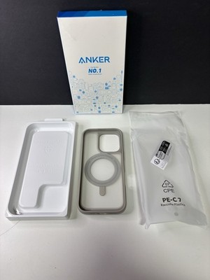 Anker MagGo Magnetic Case w/360° Ring Stand iPhone 16 Pro - Titanium/Gray *NEW*