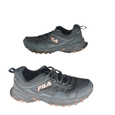 Fila Mens Trail Running Shoes Gray Rose Gold Hiking Sneakers Gorpcore Size 9