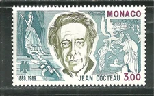 MONACO 1678 MNH JEAN COCTEAU WRITER, ARTIST SCV 1.40