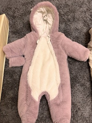 ! Englandmode F&F Wagenanzug Schneeanzug rosa Sternchen 62/68 3-6 Monate !