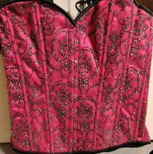 Top Drawer By Daisy Corsets Pink Lace Corset Womens XXL NWT