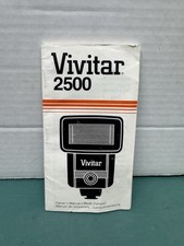 Vivitar 2500 Flash Owner's Instruction Manual -Vintage
