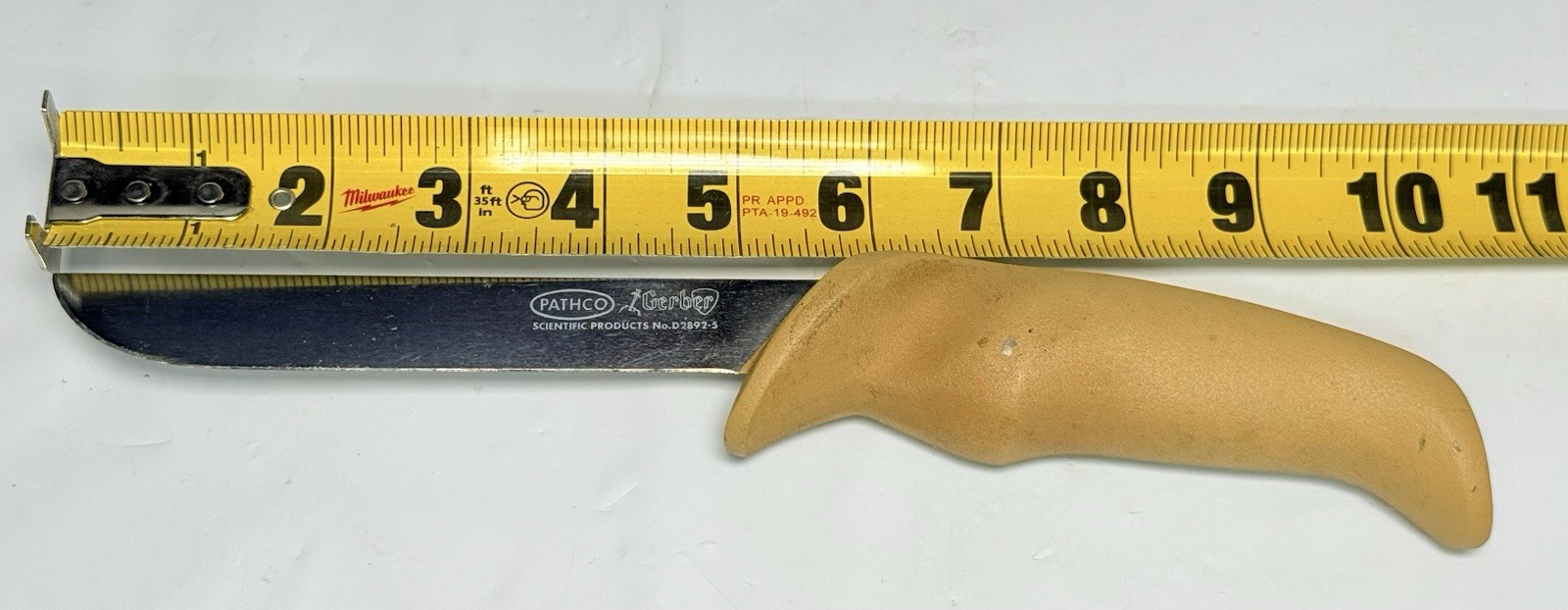 PATHCO GERBER SCIENTIFIC PRODUCTS NO. D2892-5 AUTOPSY KNIFE