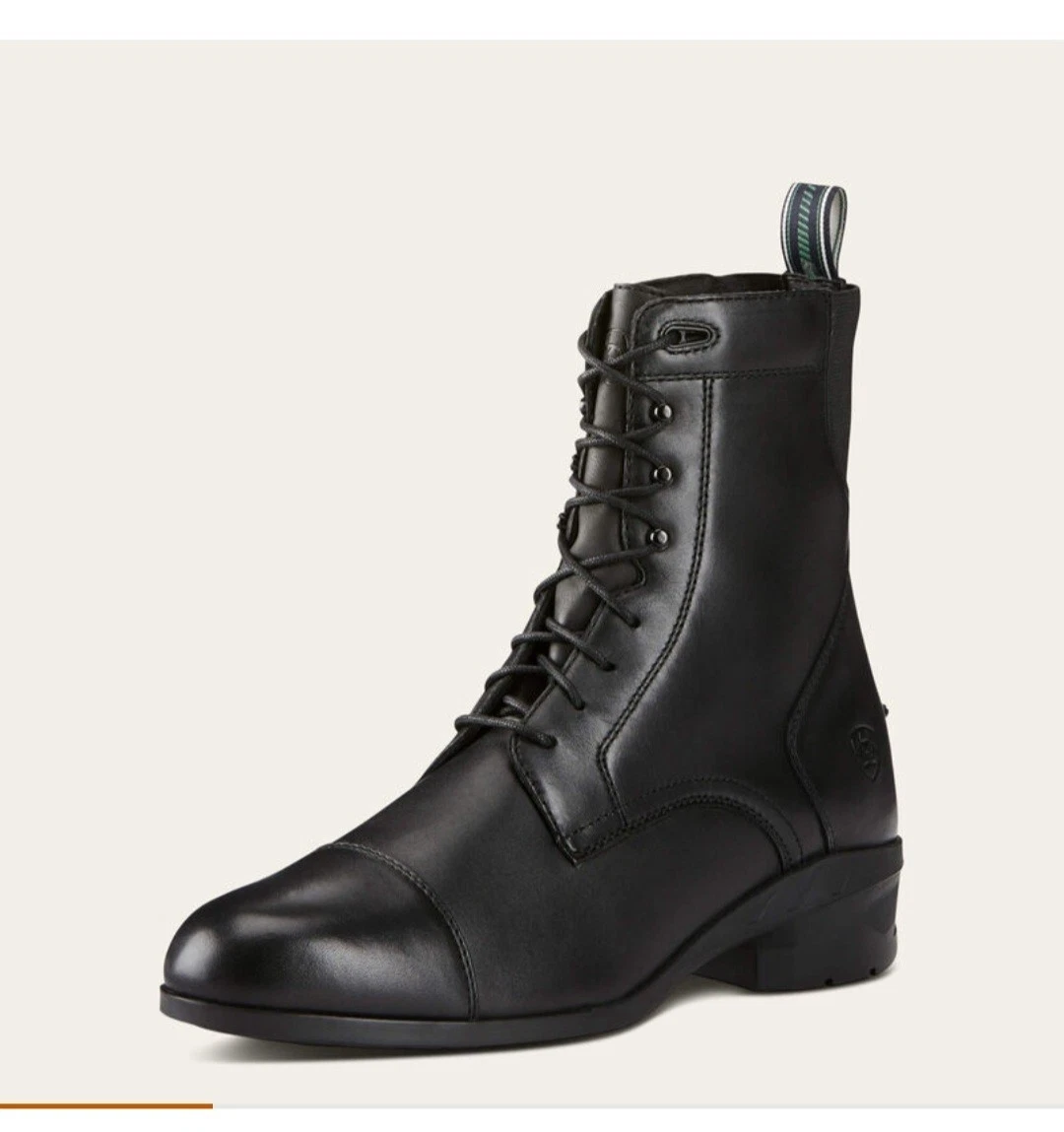 Bottines cuir Jodhpur Highgate Paddock, femme Noir 36