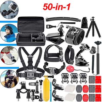 50-in-1 Action Camera Accessory Kit for Gopro Hero 13 12 11 10 9 + Dive Case US