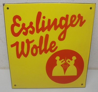 Original Emailschild Esslinger Wolle