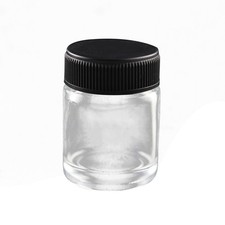 22 Cc Airbrush with Caps Glass Bottles Paint Cup Mixing Clear Jar