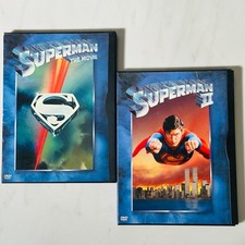 DVD Lot of 2 - Superman The Movie - Superman II - Christopher Reeve Gene Hackman