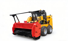 72" Teeth Drum Forestry Mulcher for Bobcat Skid Steer | Heavy Duty Attachment
