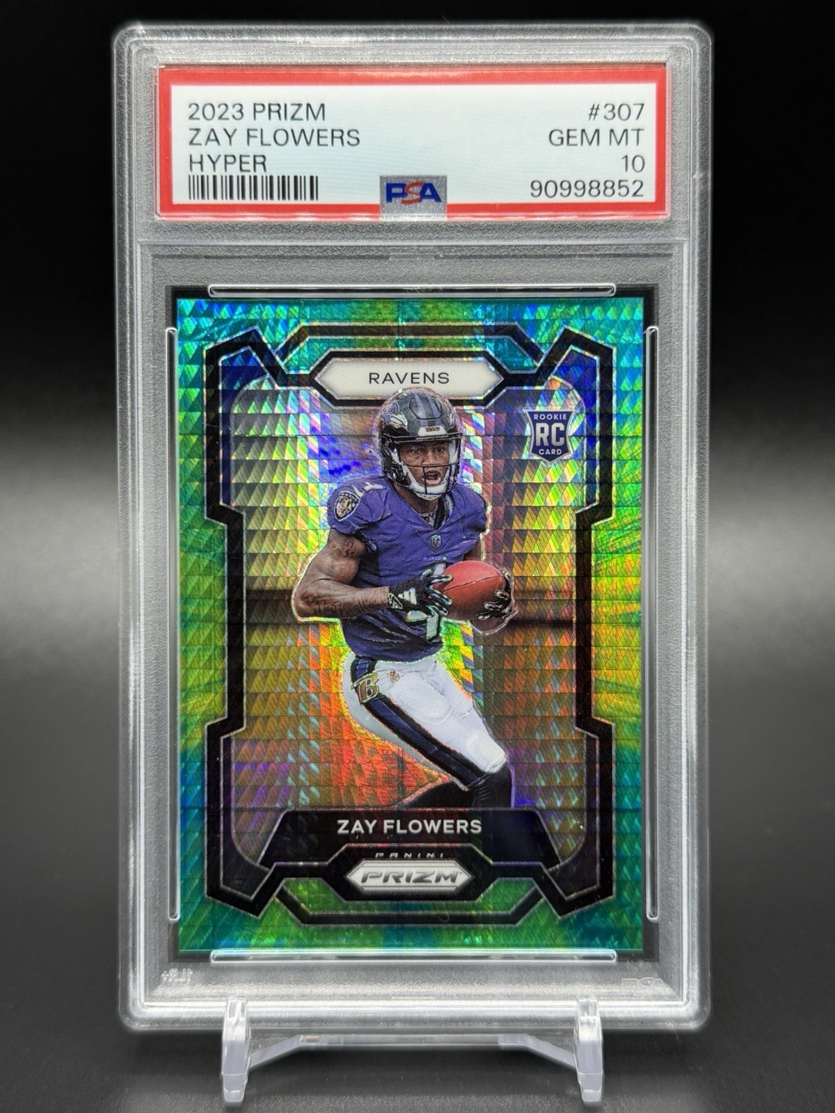 2023 Panini Prizm - Zay Flowers #307 Hyper Prizm /175 (RC) PSA 10 💎