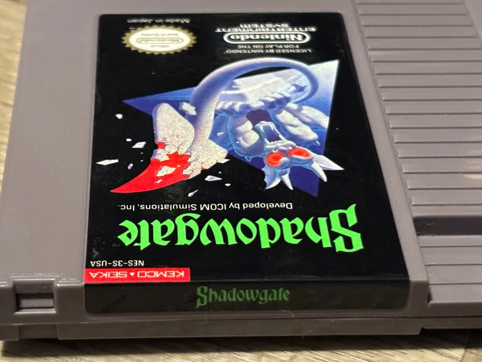 Shadowgate Nintendo Nes completo na caixa muito bom estado autêntico - Imagem 3 de 4