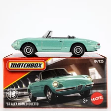2026 Matchbox Power Grabs #4 '67 Alfa Romeo Duetto ICE MINT METALLIC | FSB