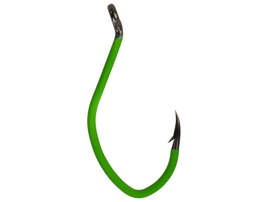 DAM Madcat A-Static Classic Catfish Hooks #4/0 5pc Vert Hameçons silure Barbed - Photo 1/1