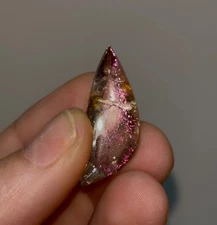 Fiery Pink Covellite in Quartz – Incredibly Rare Gem Specimen