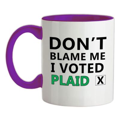 Don't Blame Me Plaid Cymru - Keramiktasse - Wales Welsh Politics Lustig
