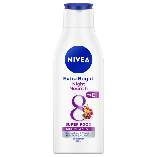 NIVEA Body Lotion Extra Bright Night Nourish Vit E 190ml - Bild 1 von 8