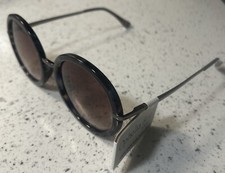 Ophelia Roe Round Marble Sunglasses 40494FGX029 FMR 100 UV Protection