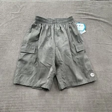 Cyclewear Cargo Shorts Men Medium Gray Nylon Padded Cycling Outdoors 11' Inseam.
