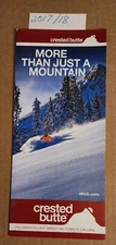 2017/18 CRESTED BUTTE SKI AREA BROCHURE/TRAIL MAP. MINT  SEE DESCRIPTION