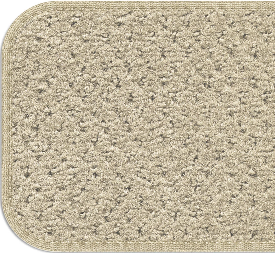Set of 12 ATTACHABLE Carpet Stair Treads IVORY CREAM runner rugs - Image 3 of 4
