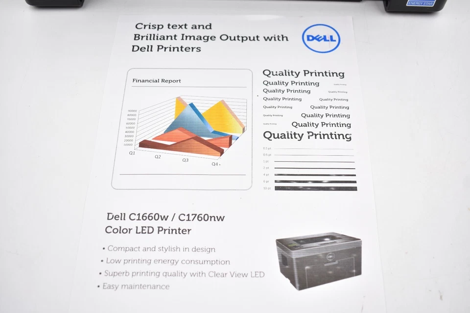 Dell (C1760NW) Color Laser Printer NEEDS WORK PLEASE READ - Image 2 of 4