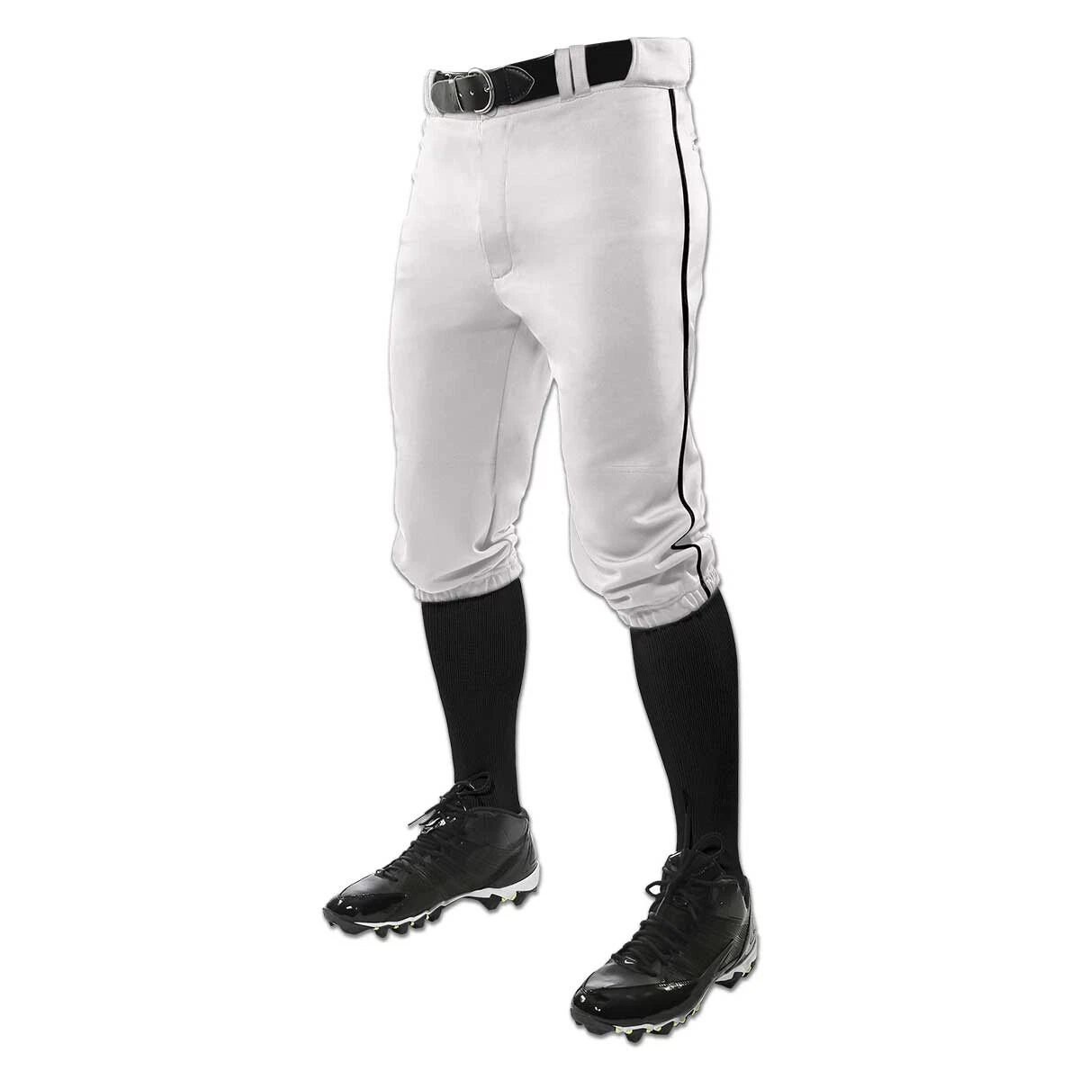 Pantalon Baseball Champro Youth Fond Ouvert – XL Blanc – Rayure Passepoilée