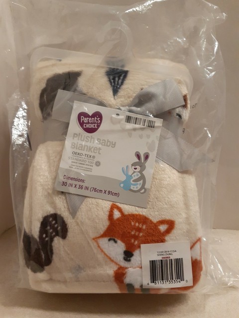 parents choice plush baby blanket